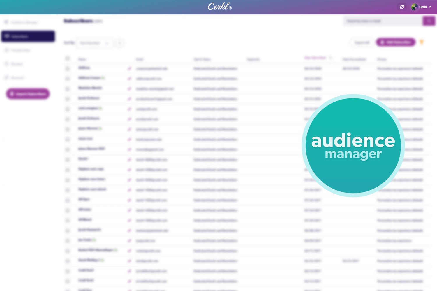 Cerkl Releases Updated Audience Manager