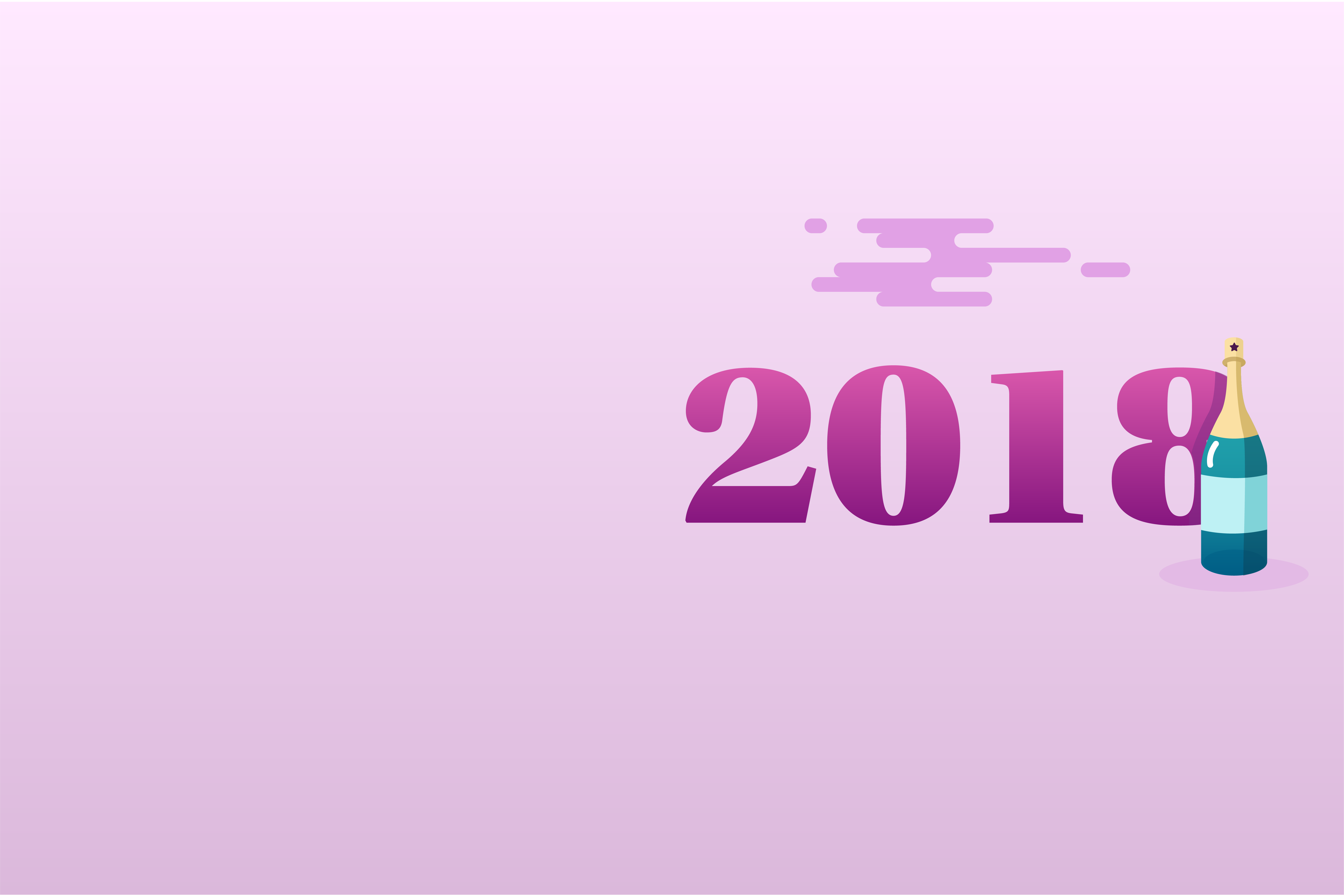 2018 year celebration graphic