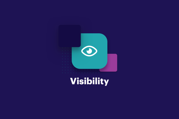 Internal communications visibility icon graphic  
