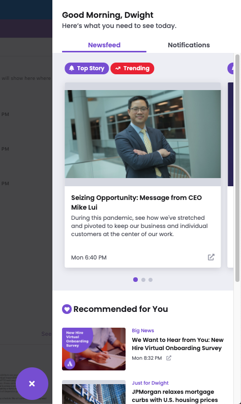 It's not enough to just build an intranet. Internal Communicators must build an engaging experience that'll keep employees returning. You can do that with Cerkl Broadcast.