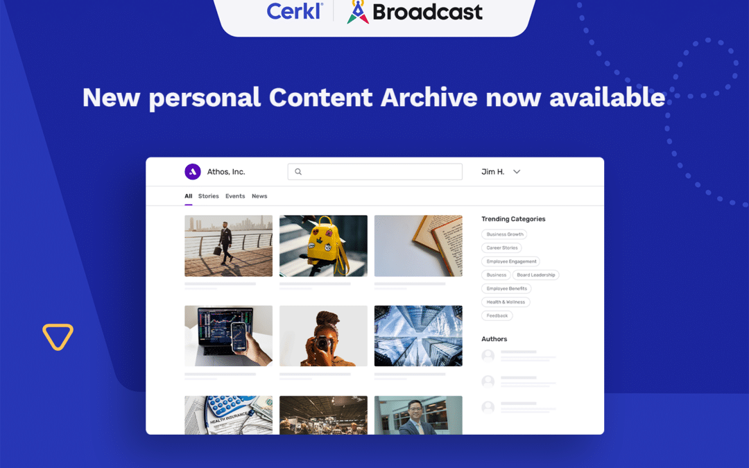 New personal Content Archive now available