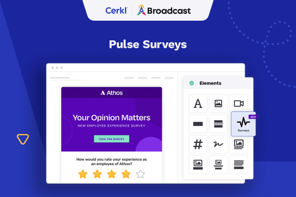 Art showing Pulse Surveys in Cerkl Broadcast