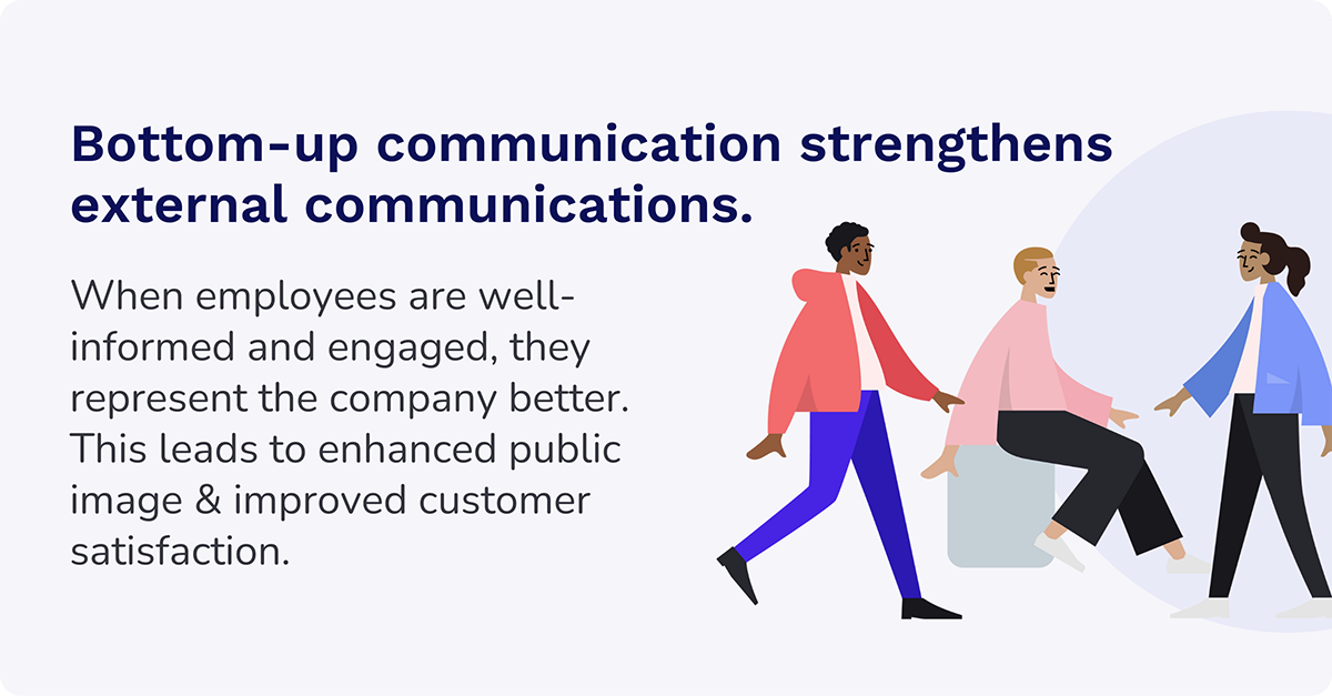 bottom-up communication strengthens external communications