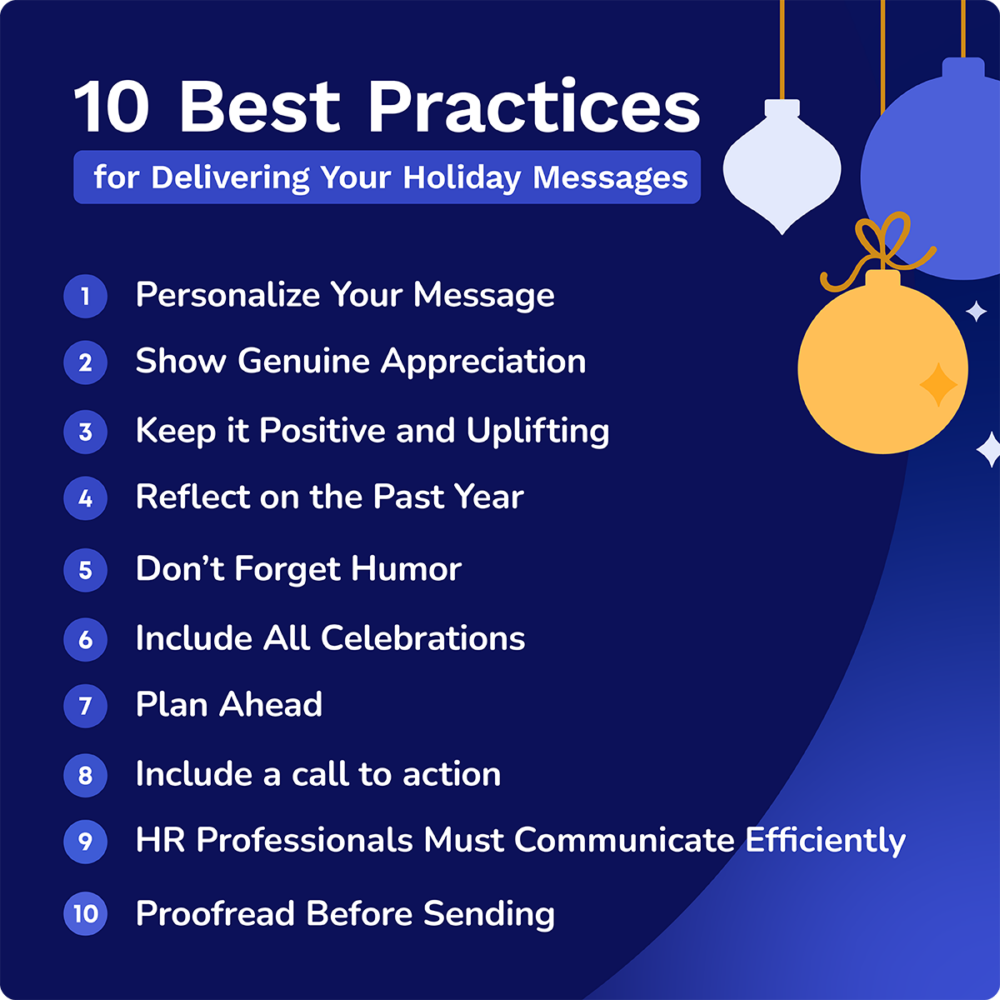 best practices for delivering holiday messages