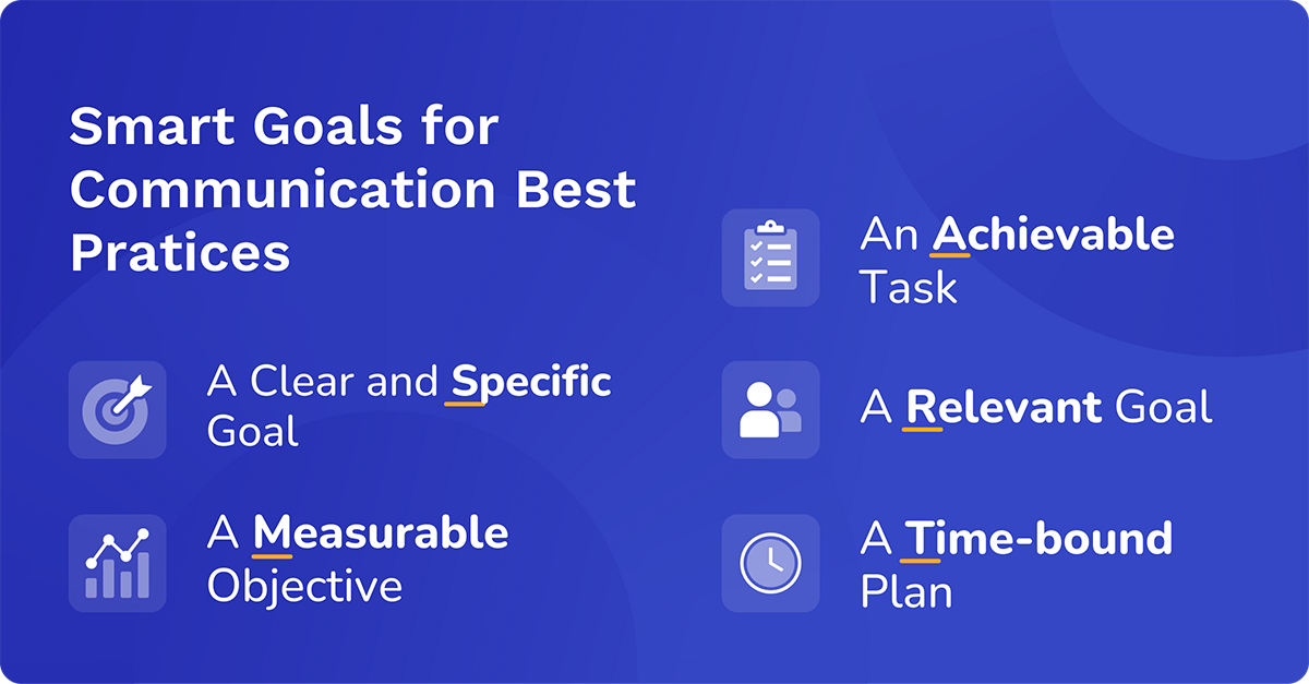 SMART goals for communication best practices
