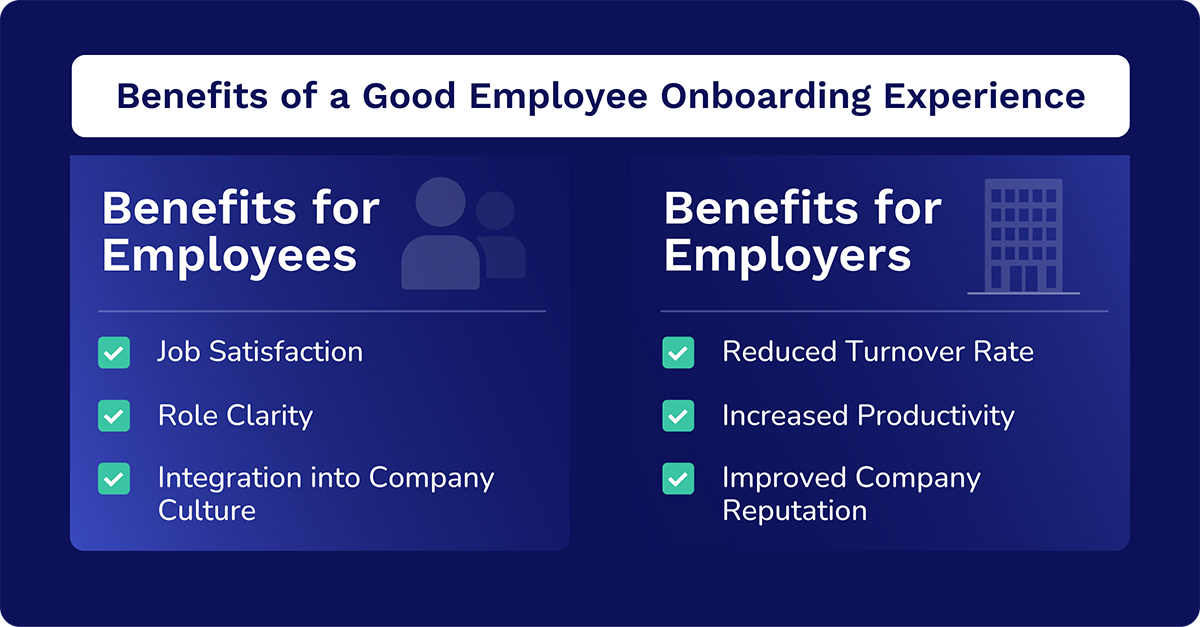 benefits of a good employee onboarding experience