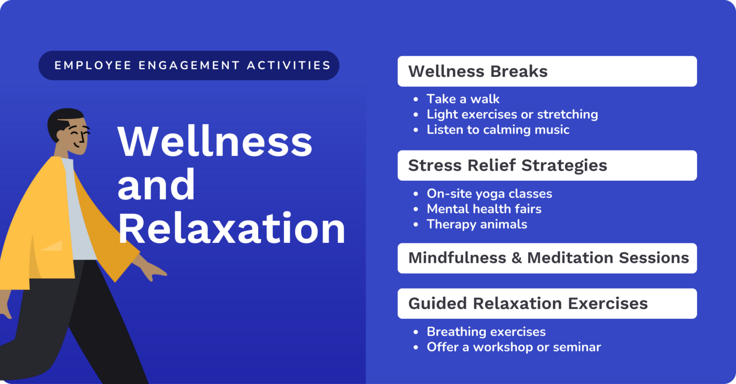 employee engagement activities: wellness and relaxation