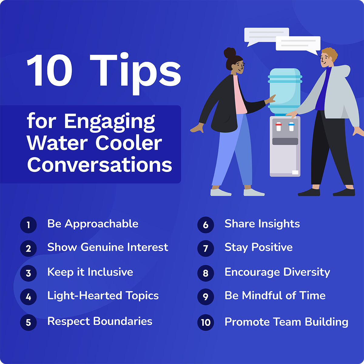 10 tips for engaging water cooler conversations