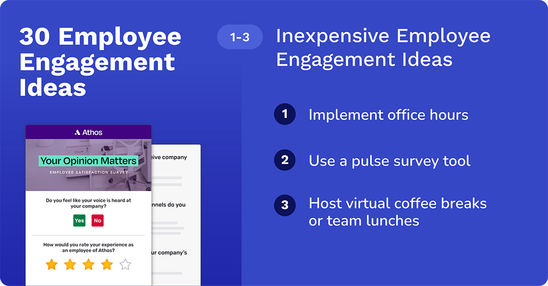 inexpensive employee engagement ideas 