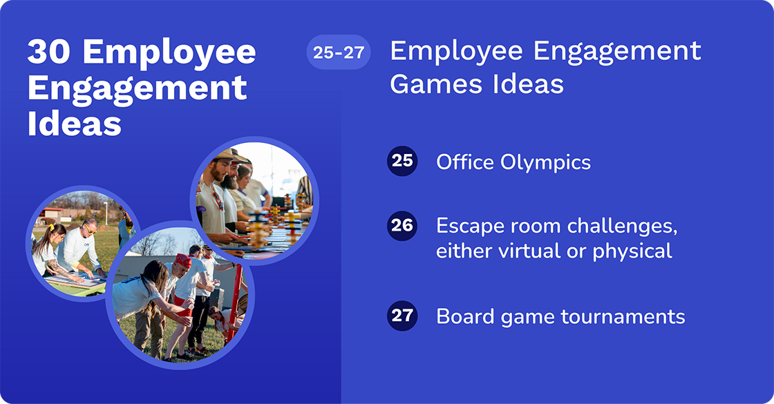 employee engagement games ideas 