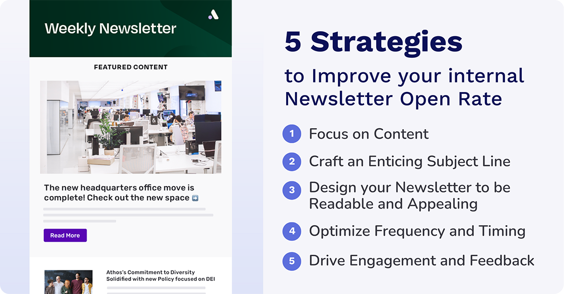 5 strategies to improve internal newsletter open rate