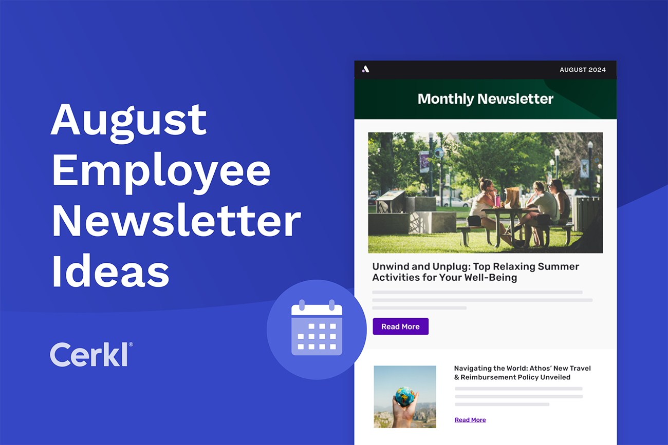 august employee newsletter ideas cover