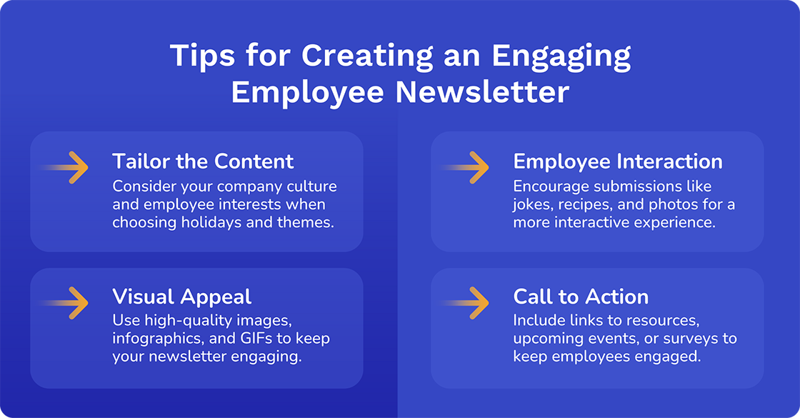 tips for creating an engaging employee newsletter