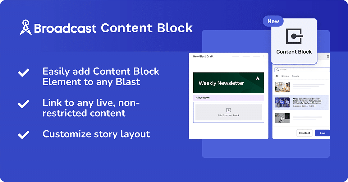 About Broadcast Content Blocks