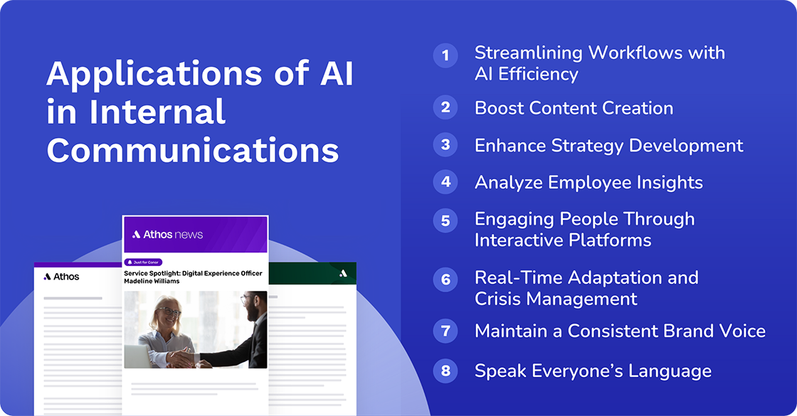 Applications of AI in Internal Communications