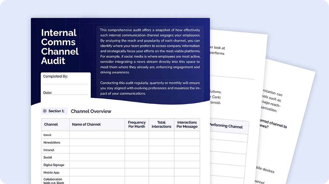 Free Internal Comms Audit Template to Improve Engagement