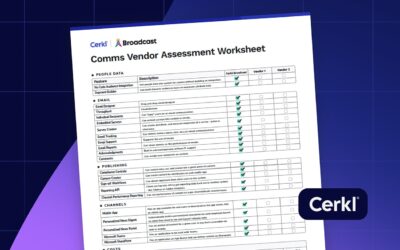 Free Comms Vendor Assessment Worksheet