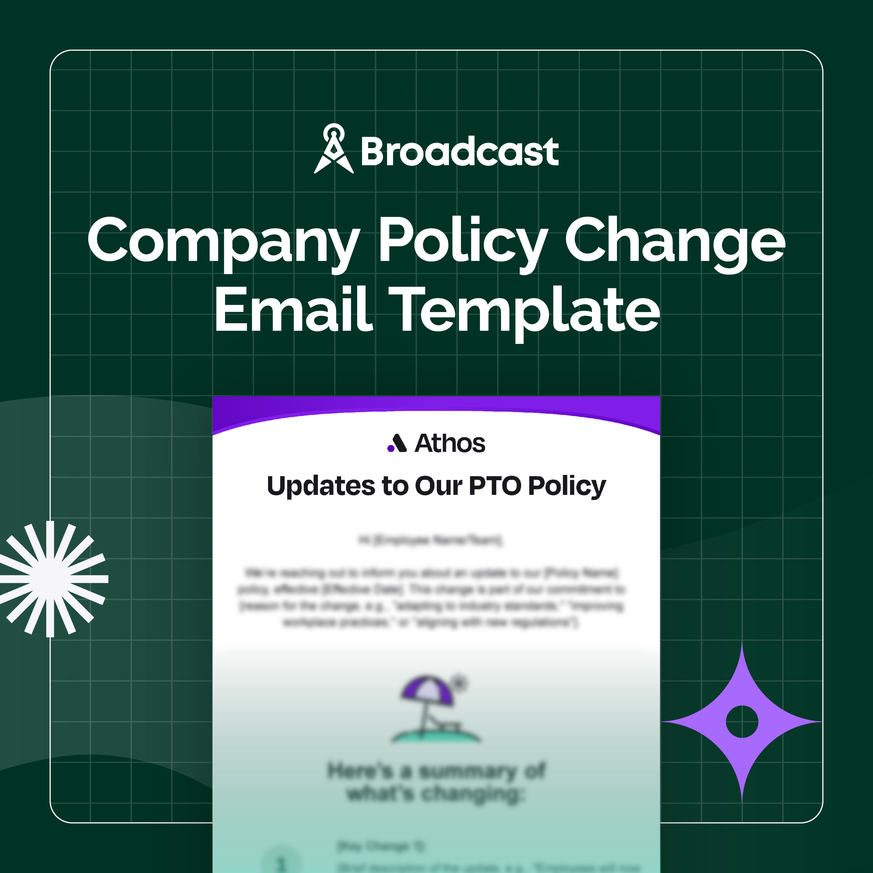 Company Policy Change Email Template