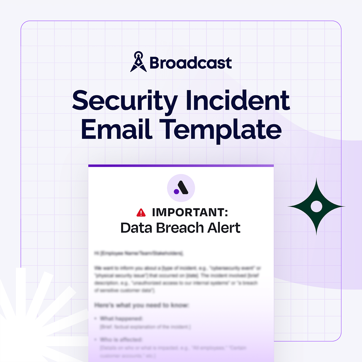 Security Incident Email Template