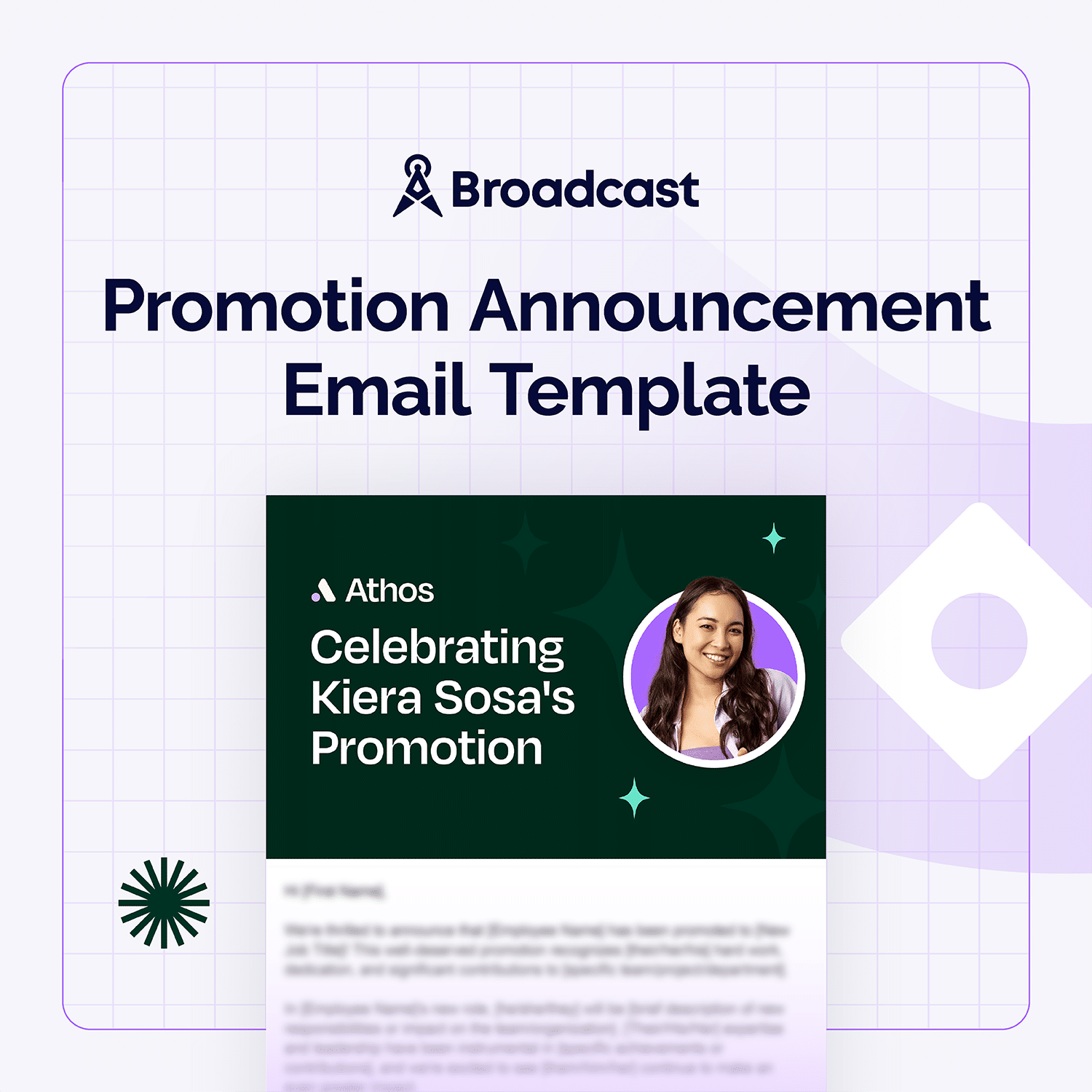 Promotion Announcement Email Template