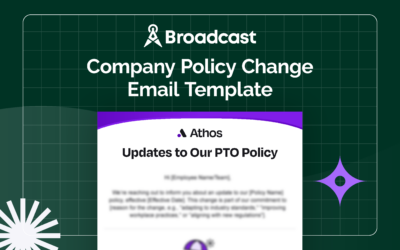 Company Policy Change Email Template