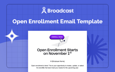 Open Enrollment Email Template