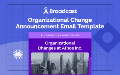 Organizational Change Announcement Email Template