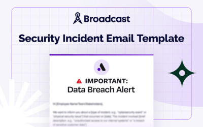 Security Incident Email Template